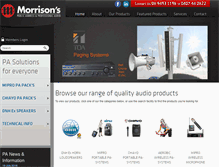 Tablet Screenshot of morrisonsav.com.au